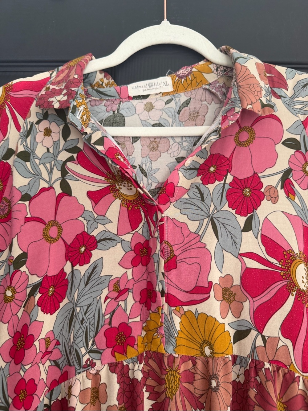 NATURAL LIFE Women's Rebecca Midi Dress in Vintage Floral - Picture 6 of 14